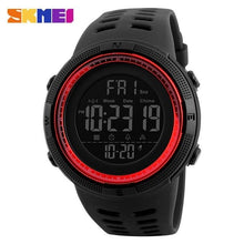 Montre Sport Unisexe Led Avec Chronomètre Alarme Calendrier Rouge