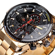 Montre Squelette Business Décontracté En Acier J