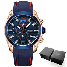 Montre Sport Bande En Silicone Avec Aiguilles Lumineuses