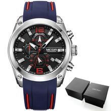 Montre Sport Bande En Silicone Avec Aiguilles Lumineuses