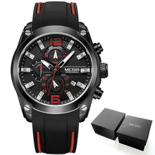 Montre Sport Bande En Silicone Avec Aiguilles Lumineuses