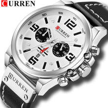 Montre Homme Chronographe En Cuir Véritable