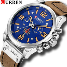 Montre Homme Chronographe En Cuir Véritable