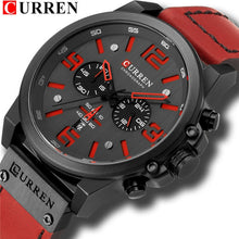 Montre Homme Chronographe En Cuir Véritable