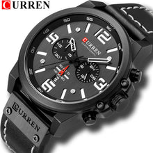 Montre Homme Chronographe En Cuir Véritable